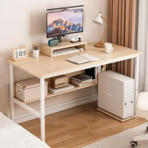 Study Desk with Stand Writing Desk Table Computer Table Desk with Bookshelf for Home Office Desks & Workstations 110 * 50 * 72CM