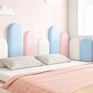 1PC 40cm/50cm Nordic Style Headboard Bedroom Head Board Stickers Room Anti-collision Wall Panels Home Decoration