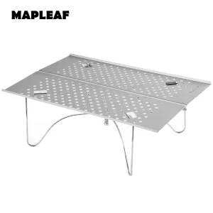 MAPLEAF Camping Mini Table Ultralight High Load 15kg Easy Clean Fishing Table Outdoor Portable Folding Hiking Desk Picnic Table
