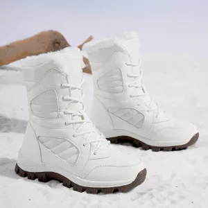 Snow Boots for Couples 2025 Winter New Style Fleece-Lined Thickened Warm Thick-Soled Height-Increasing Short Boots