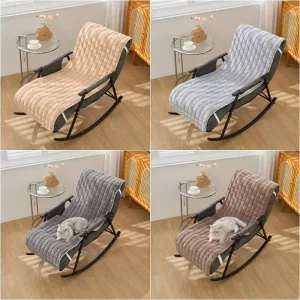 1PC Soft Velvet Rocking Chair Cushion Thicken Warm Recliner Armchair Pads for Office Nap Chair Funda Silla Living Room Balcony