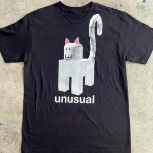 Humor Versatile Fashionable Printed Daily Women T-Shirts Loose Solid Classic Style Short-sleeves Streetwear Black Slim Fit Tops