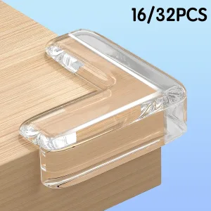 16PCS Table Corner Edge Protection Baby Safety Silicone Protector Cover Electric Socket Protection Children Anticollision Guards