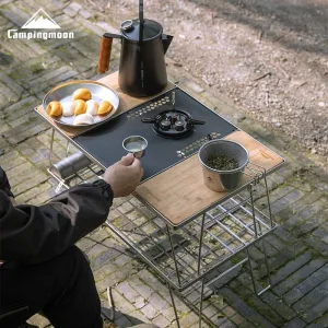 CAMPINGMOON Outdoor Camping Supplies Picnic ITG Tea Table Board Portable Modular Combination Multi purpose Table Unit Board