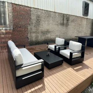 Hotel Modern Aluminum Outdoor Furniture Villa Garden Sofa Set Durable Patio Furniture Set Resort Luxury Outdoor Garden Use