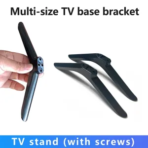 2 Pcs Base Televisions Tabletop Base Stand Legs Pedestal Stand Replacement Mount Leg Plastic Legs Feet Universal Pedestal Foot