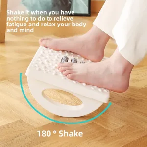 Portability with Massage Rollers Foot Rest 180 Degree Swing Ergonomic Foot Stool Office Foot Rest Under Desk
