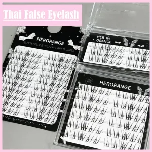 Irregular Thai-Style False Eyelashes Sectional Thick Eye-Enlarging Camera-Ready Products Beauty Natural Realistic Eyelash V3T0