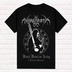 Nargaroth T-Shirt Black Metal Ist Krieg 2001 Black Metal Metalheads Style Summer Cotton Mens Women Top Tee Streetwear Casual Y2k