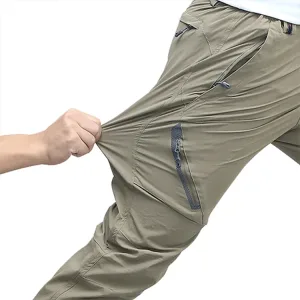 Four sided elastic quick drying pants for men's mountaineering outdoor pants, light and thin for women's summer elastic breathab