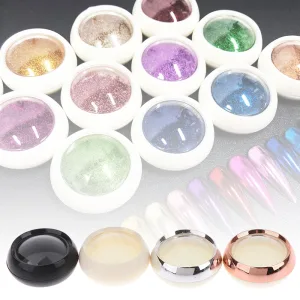 Plastic Jars With Lids Empty Nail Glitter Powder Nail Decoration Rhinestone Box Refillable Beauty Product And Small Accessor