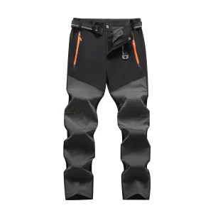 Men's Mountaineering outdoor pants with four-sided elastic quick drying pants, light and thin summer elastic breathable quick