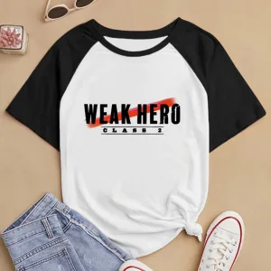 Weak Hero Class 1 t shirt female Classic Grunge 80s Colorful Punk t shirt Classic Vintage korean clothes Retro Grunge hip hop