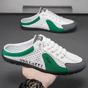 Men's Fashion Soft-soled Half Slippers Summer Men Trendy Bottom Casual Shoes Soft Sole Support Shoes Sneakers Zapatos De Hombre
