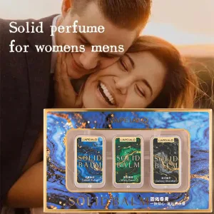 Pocket Solid Perfume Set Men's Refresh Long-lasting Solid Perfume Vanilla Fragrance Portable Pheromones Solid Perfume,ideal Gift