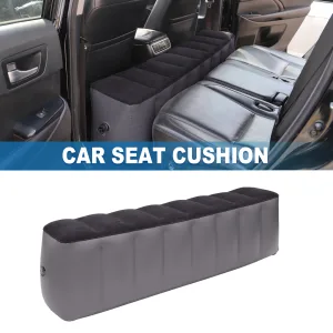UXCELL Car Air Inflation Mattress Comfortable Rear Seat Air Travel Bed Car Sleeping Mat for Napping Travel Black Gray