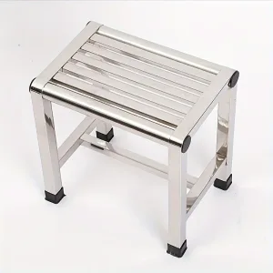 Multi Functional Stainless Steel Stool - Durable Thick & Sturdy Stool, Ideal for Living Room, Bathroom, Kitchen, Corridors