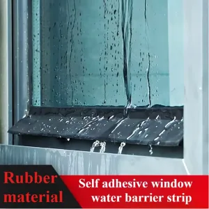 1m Window Edge Waterproof Strip Glass Door Sealing Balcony Sliding Door Windproof Soundproof Adhesive Weatherstrip for Home