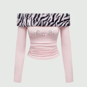 2026 Womens Y2K Sexy Leopard Print Glitter Midriff Top Lettered Detail Slim Fit Trendy Fashion Crop Top