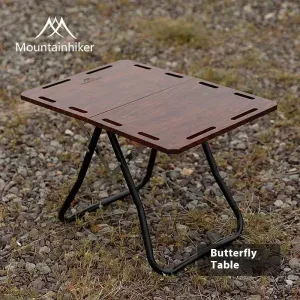 MOUNTAINHIKER Outdoor Camping Butterfly Portable Table Chair Folding Table High-grade Furniture Aluminum Alloy Tea Table