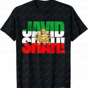 Javid Shah Iranian Flag Persian Pahlavi Lion Sun Unisex T-Shirt Iranian Historical Men Women Casual Classic Graphic Cotton Tops