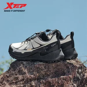 Xtep Men's Hiking Shoes 2025 Summer Anti-slip Wear-resistant Wrapping Shock-absorbing Lightweight Outdoor Sneakers 875319170005