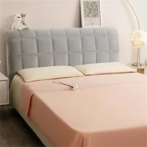 Thicken Velvet Plush Quilted Bed Head Cover Luxury Solid Color Queen Size Bed Back Cover Flannel All-inclusive Headboard Cover